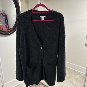 H&M Black Cardigan Sweater